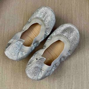 Yosi YS Samra foldable ballet flats metallic